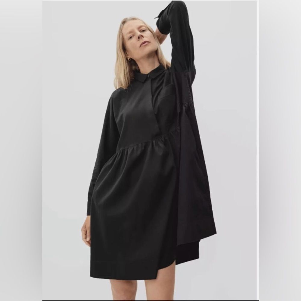 Everlane The Field Dress Black Cotton Size XS